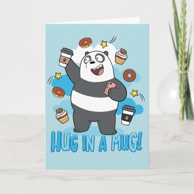 Panda Bear - Hug in a Mug! Kort (Framsida)