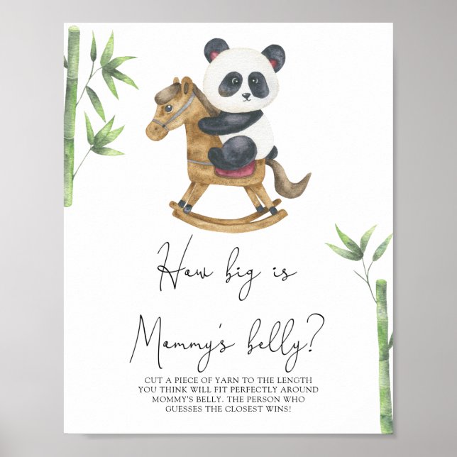Panda Bear - Hur stor är mammans mage spel Poster (Framsidan)