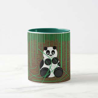 Panda Bear i Bamboo Forest Mugg