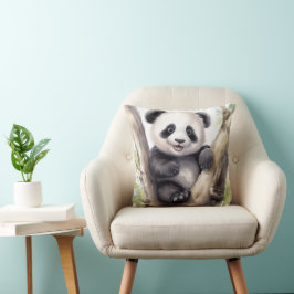 Panda Bear i Bamboo Träd Kudde