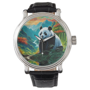 Panda Bear i molnen Armbandsur