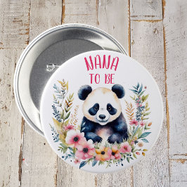 Panda Bear in Flowers Baby Shower Nana. Knapp