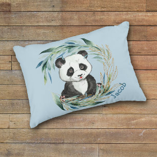 Panda Bear in Wand Nursery Accent Pillow i baby Prydnadskudde