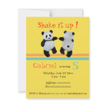 Panda Bear, inbjudan till födelsedagsdansfest