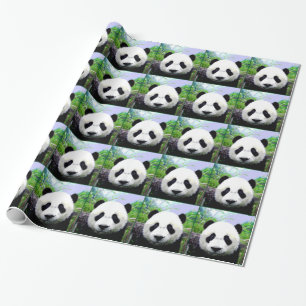 Panda Bear-julafton Papper Presentpapper
