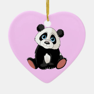 Panda Bear Julgransprydnad Keramik