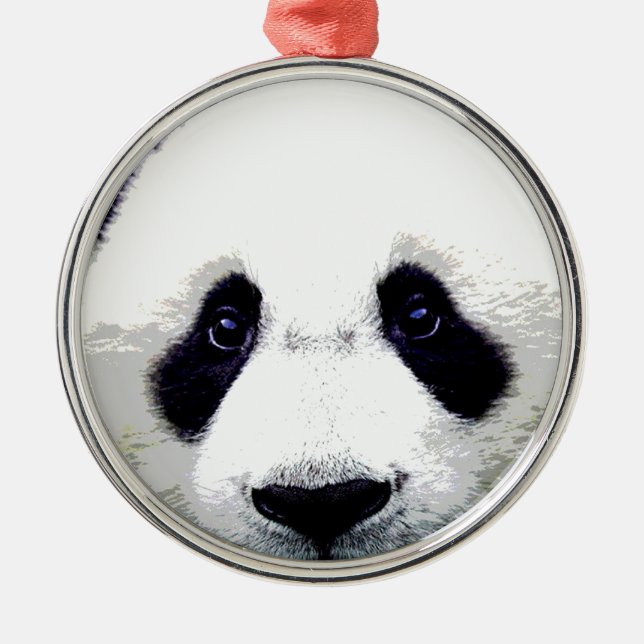 Panda Bear Julgransprydnad Metall (Framsidan)