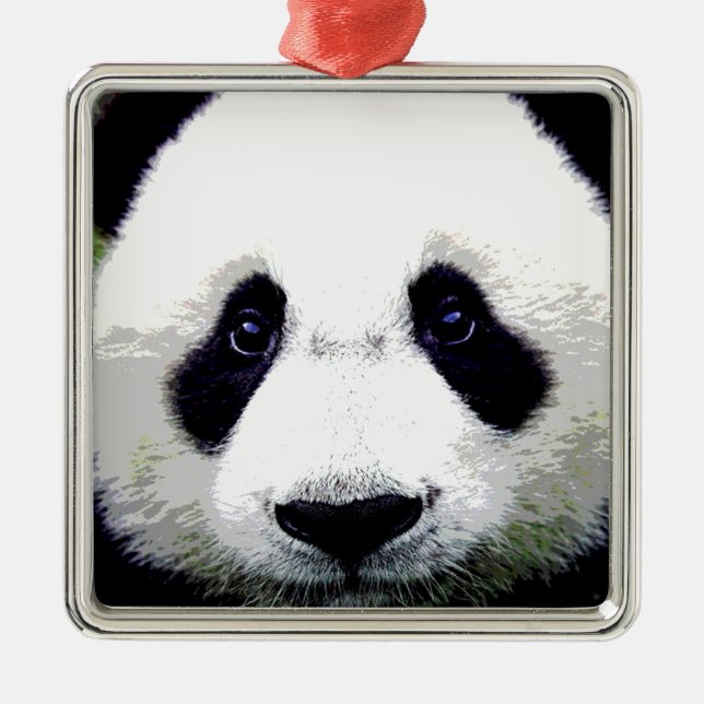 Panda Bear Julgransprydnad Metall (Framsidan)