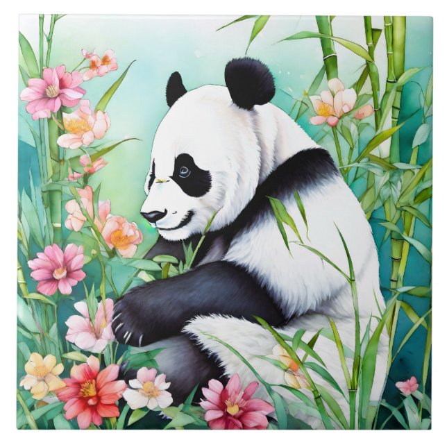 Panda Bear Kakelplatta (Framsidan)