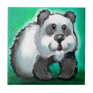 Panda Bear Kakelplatta