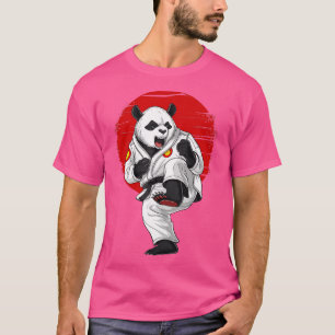 Panda Bear Karate Kickboxing Kung fu Taekwondo Mar T Shirt