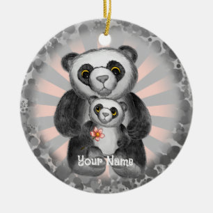 Panda Bear Kärlek ornament
