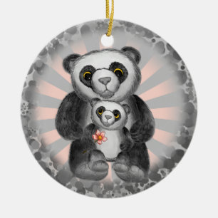 Panda Bear Kärlek ornament