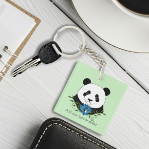 Panda Bear Lotus Flower Blue