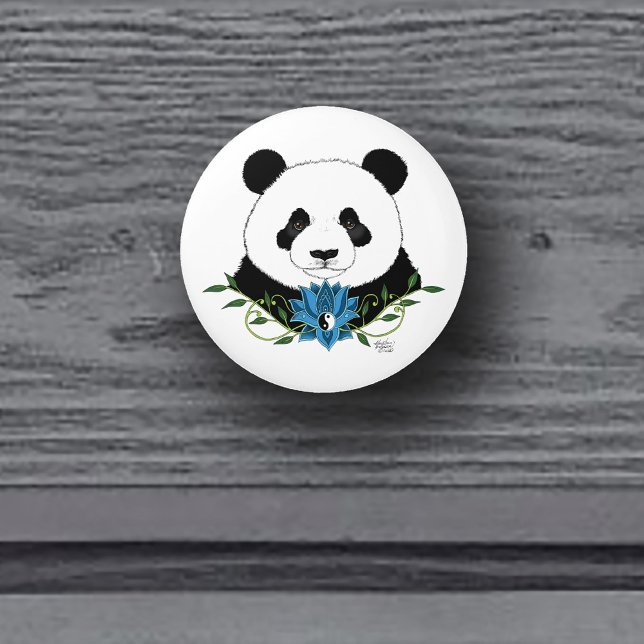 Panda Bear Lotus Flower Blue Knopp (Skapare uppladdad)