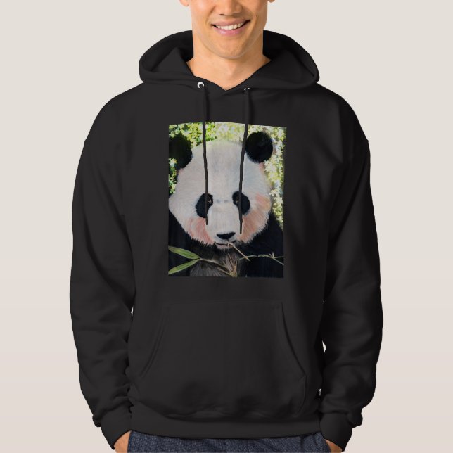Panda Bear Manar Kvinnor Barn Ungdom och Tonåringa Hoodie (Framsida)
