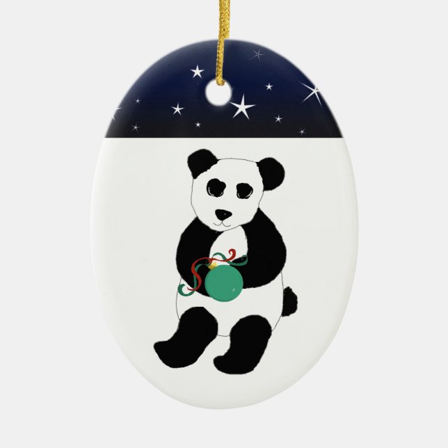 Panda Bear med Ornament (Framsidan)
