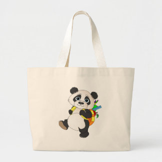 Panda Bear med ryggsäck Jumbo Tygkasse