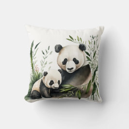 Panda Bear med Unge Kudde