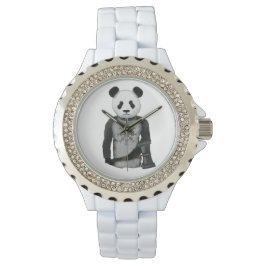 Panda Bear med Viking Hammer Armbandsur