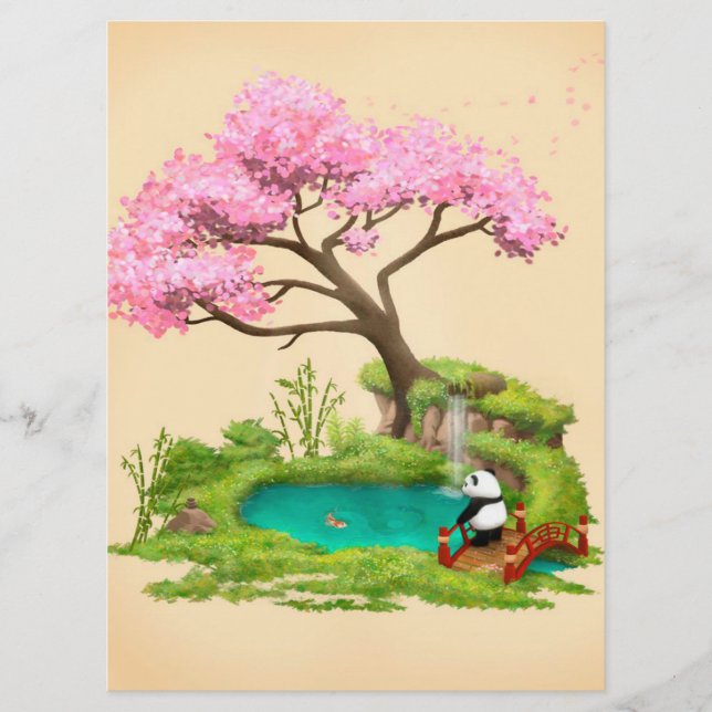 Panda Bear Menu| för Panda Älskare | Händelsedag Meny (Framsida)