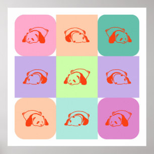 Panda Bear Mix Poster