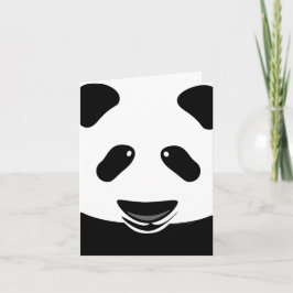 Panda Bear Modern Tack Anpassningsbar Kort
