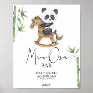 Panda Bear Momosa pub Poster