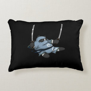 Panda Bear Ninja Karate Samurai Martial Arts Prydnadskudde