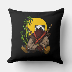 Panda Bear Ninja Samurai Warrior Animal Kudde