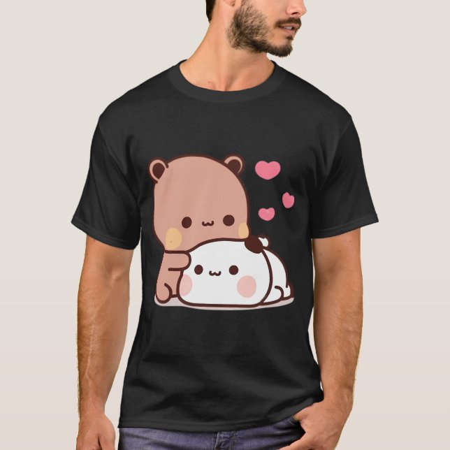 Panda Bear och Brownie Äkta kärlek Bubu Dudu Coupl T Shirt (Framsida)