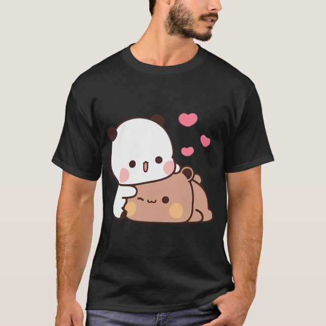 Panda Bear och Brownie Äkta kärlek Bubu Dudu Coupl T Shirt (Framsida)