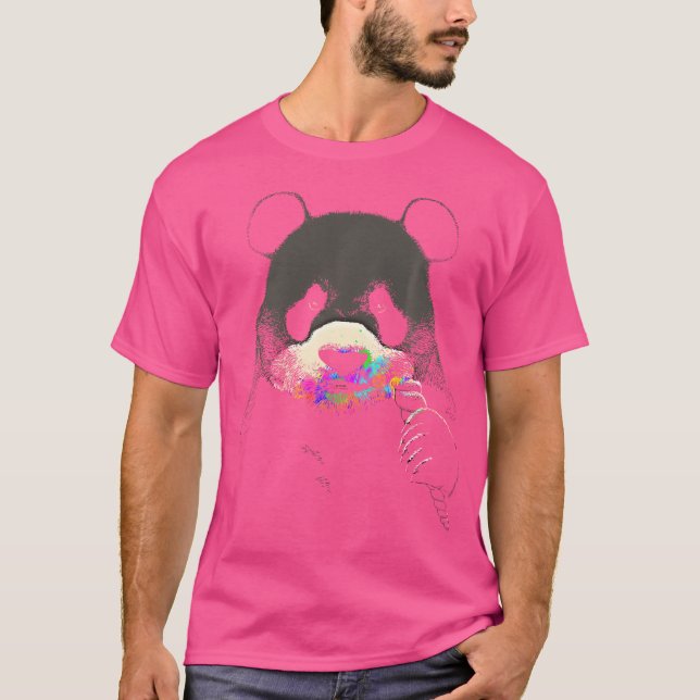 Panda Bear Panda Unicorn T Shirt (Framsida)