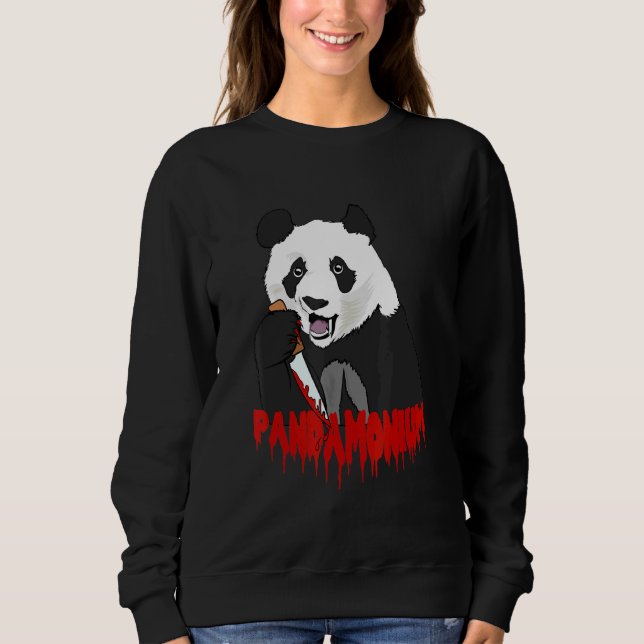 Panda Bear Pandamonium Murderous Panda T Shirt (Framsida)