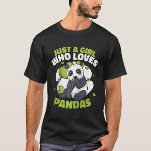 Panda Bear Pandas Animal Just A Baseball T Shirt