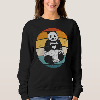 Panda Bear Pandas Animal Retro Sunset 1 T Shirt