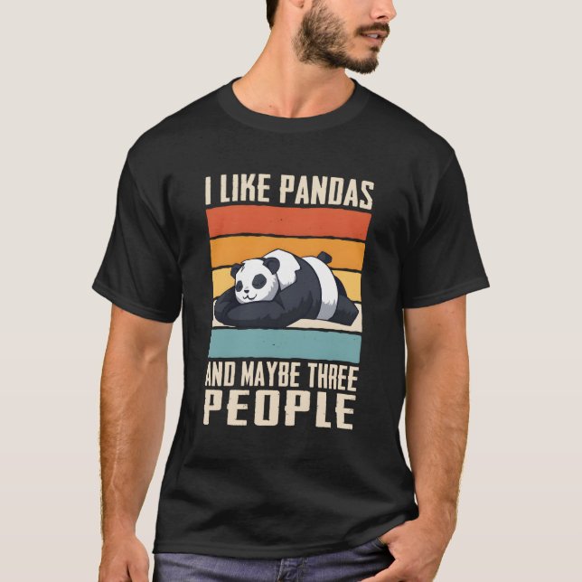 Panda Bear Pandas Animal T Shirt (Framsida)