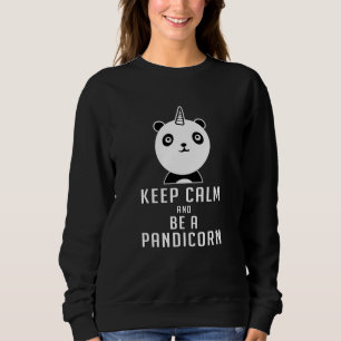 Panda Bear Pandicorn Behålla Lugn Funny Gift Idea T Shirt