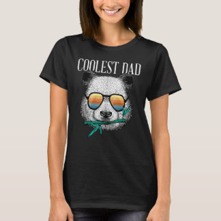 Panda Bear Pappa Coolest Far Roligt Fars dag Su T Shirt