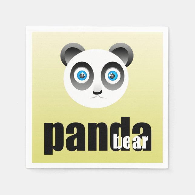 Panda Bear Papper Napkins Pappersservett (Framsidan)