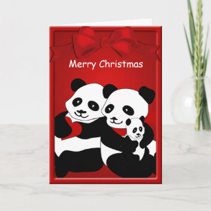 Panda Bear par Baby God jul Hälsning Helgkort
