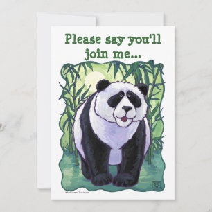 Panda Bear Party Center Inbjudningar
