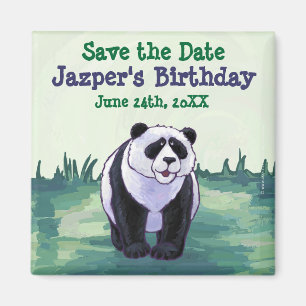Panda Bear Party Centre Magnet