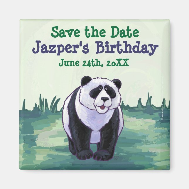 Panda Bear Party Centre Magnet (Framsidan)