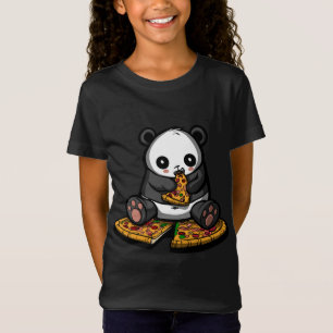 Panda Bear Pizza Älskare Funny Animal Kids Girls B T Shirt