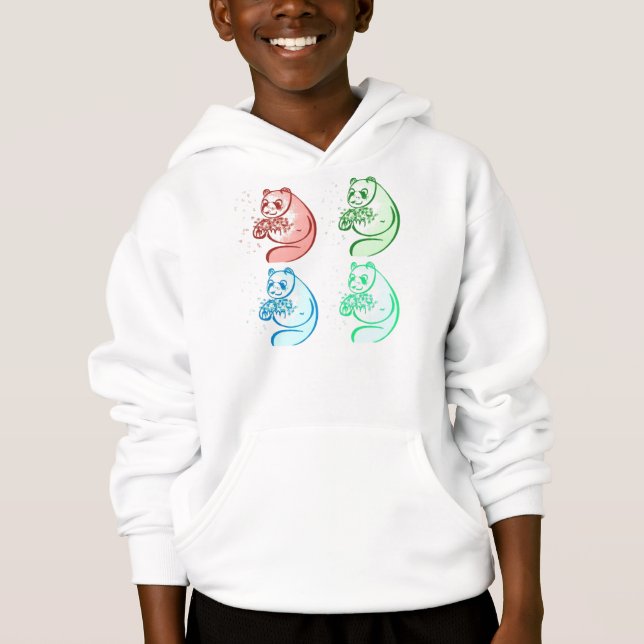 Panda Bear Pop Art T Shirt (Framsida)