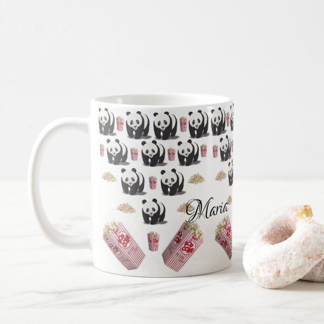 Panda Bear Popcorn Mugg (Med munk)