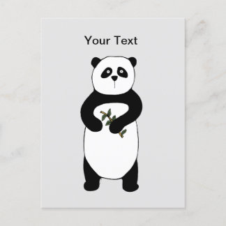 Panda Bear Post Card Vykort