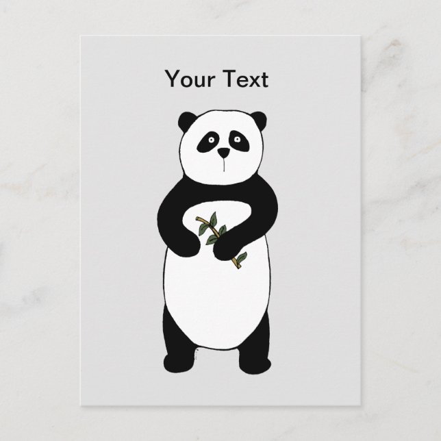 Panda Bear Post Card Vykort (Framsida)