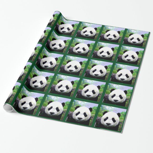 Panda Bear Presentpapper (Utrullad)